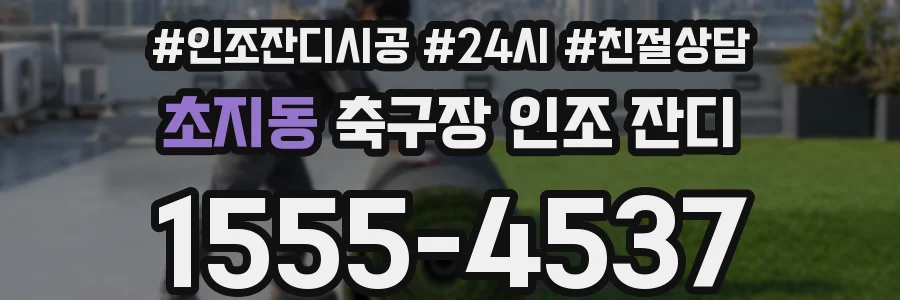 초지동 축구장 인조 잔디
