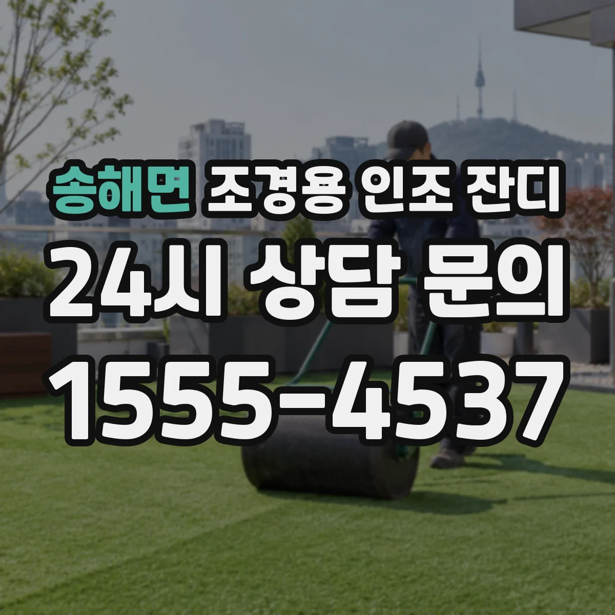 송해면 조경용 인조 잔디