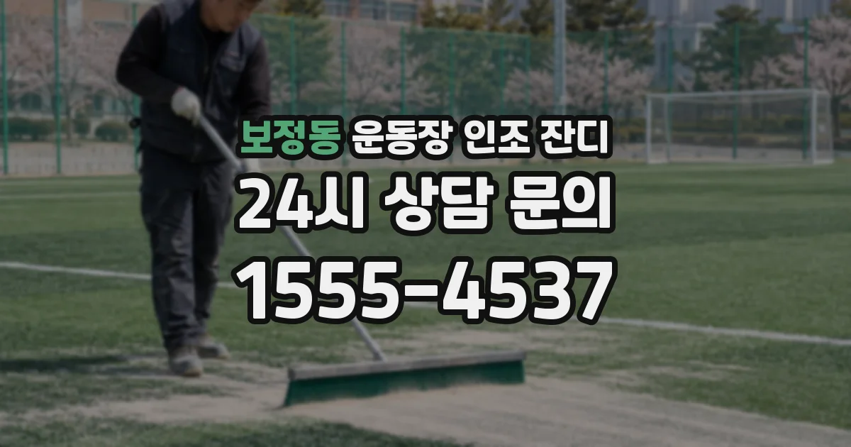 보정동 운동장 인조 잔디