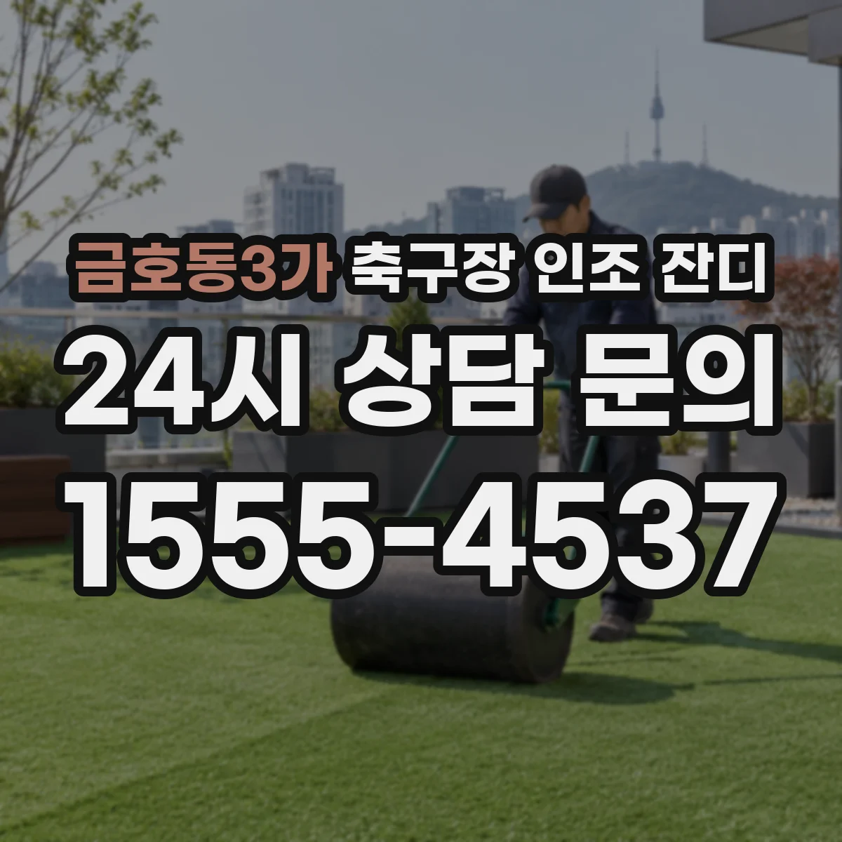 금호동3가 축구장 인조 잔디