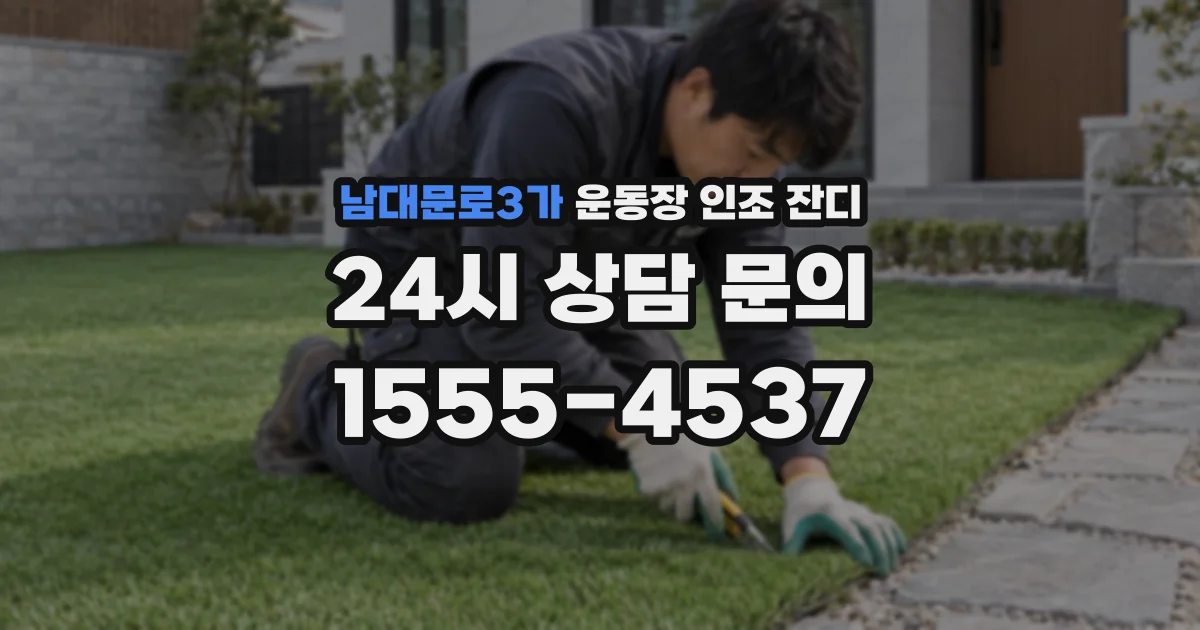 남대문로3가 운동장 인조 잔디