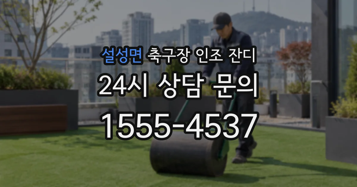 설성면 축구장 인조 잔디