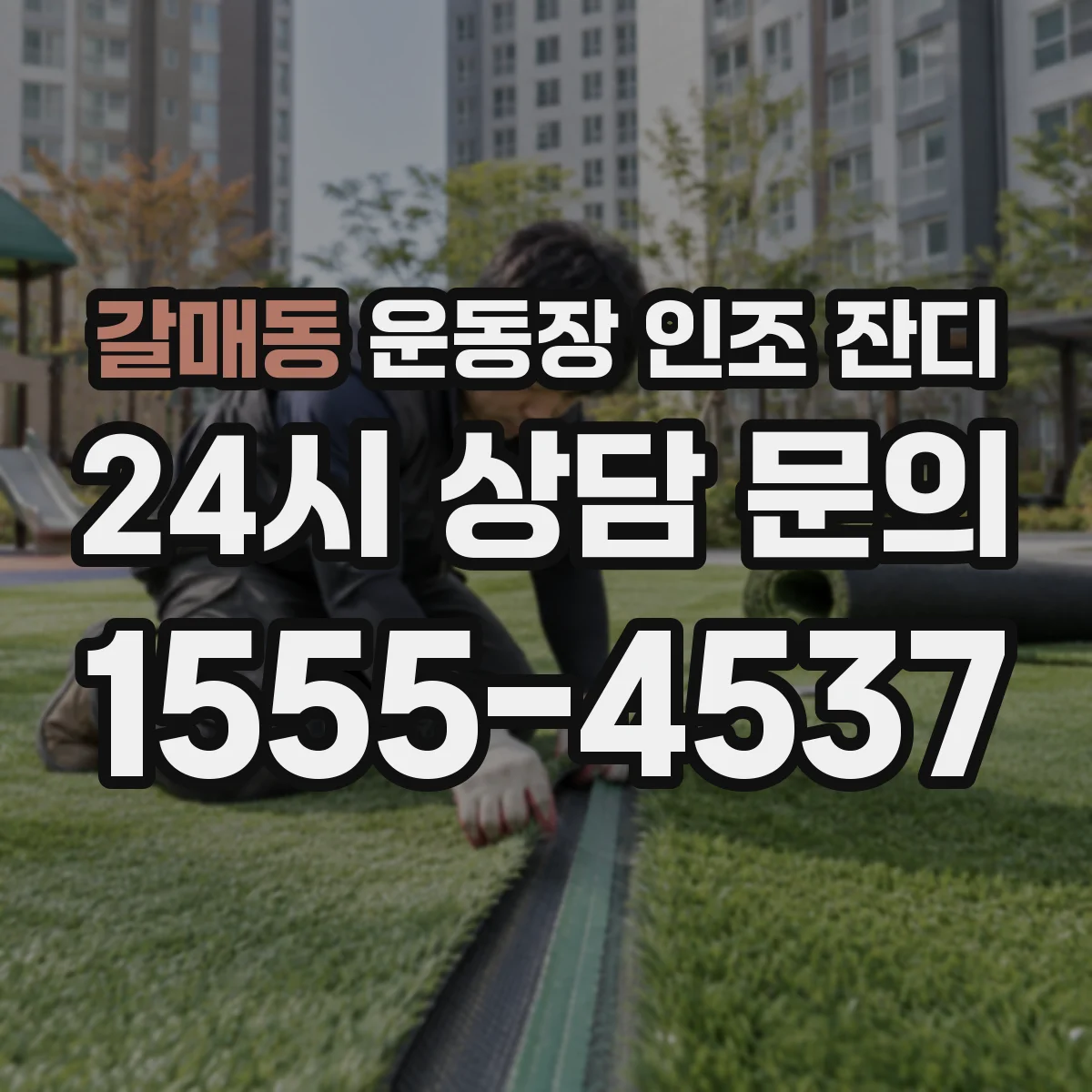 갈매동 운동장 인조 잔디