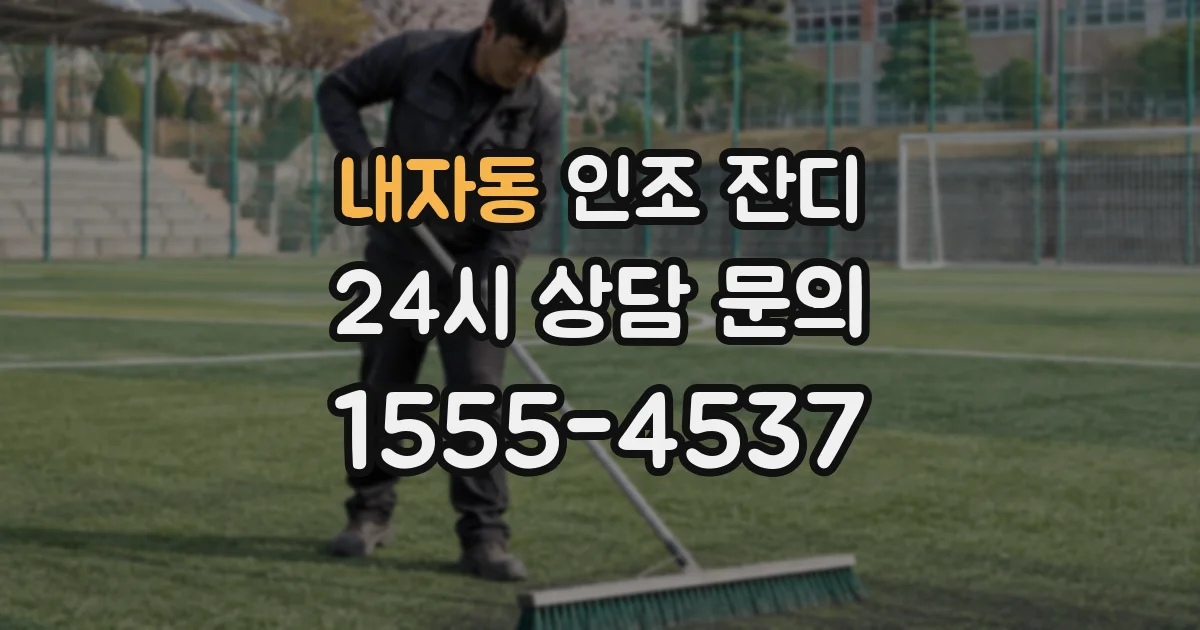 내자동 인조 잔디