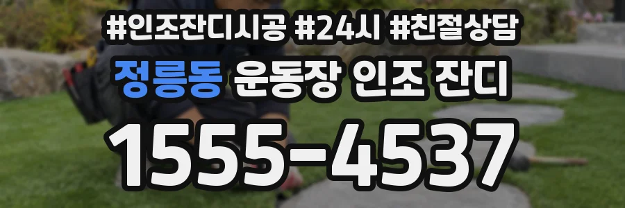 정릉동 운동장 인조 잔디