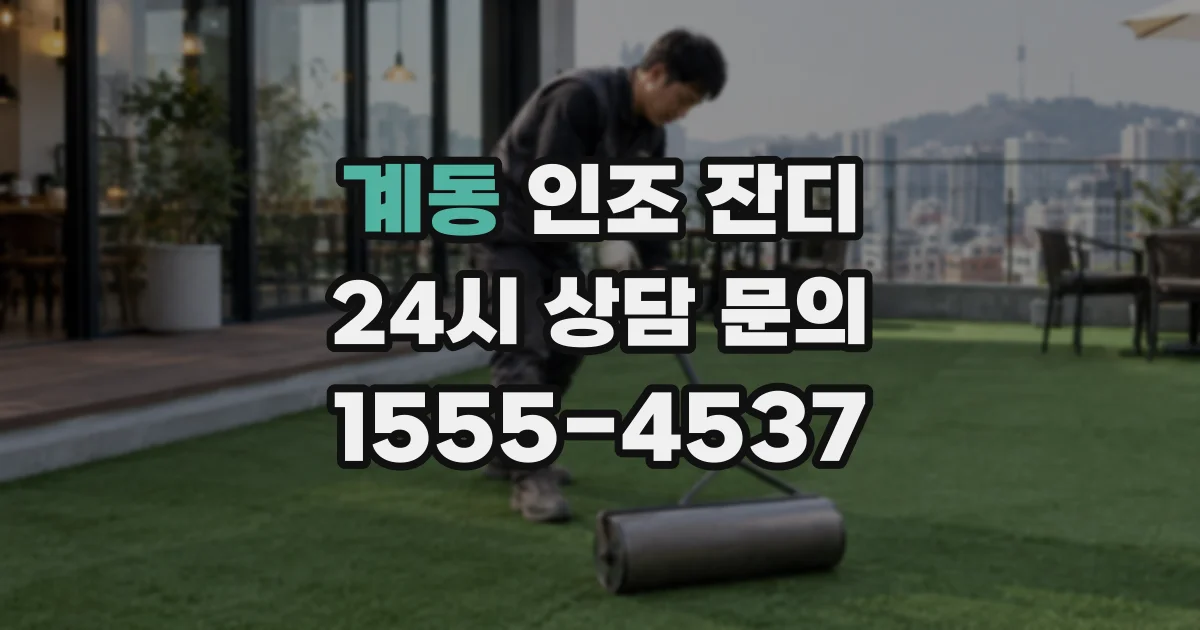 계동 인조 잔디