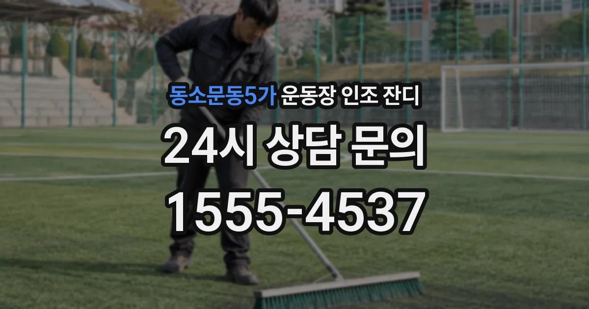 동소문동5가 운동장 인조 잔디