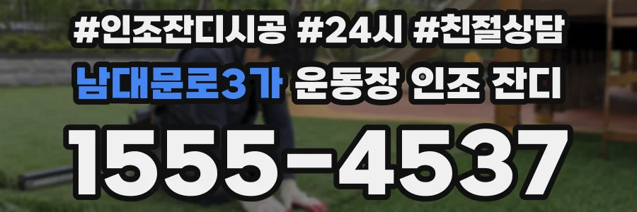 남대문로3가 운동장 인조 잔디