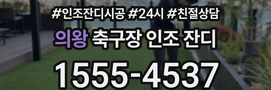 의왕 축구장 인조 잔디