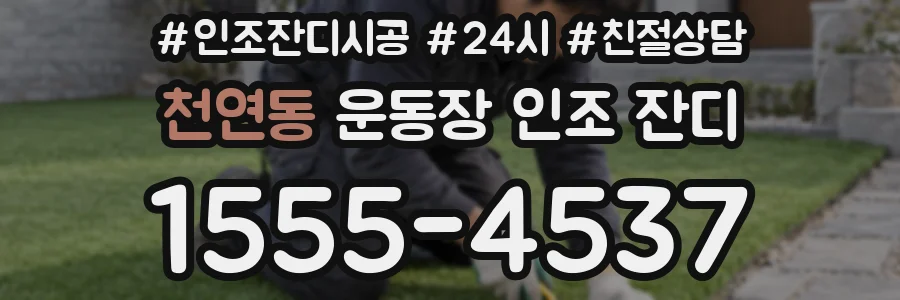 천연동 운동장 인조 잔디