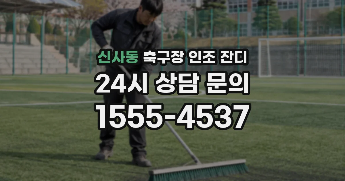 신사동 축구장 인조 잔디