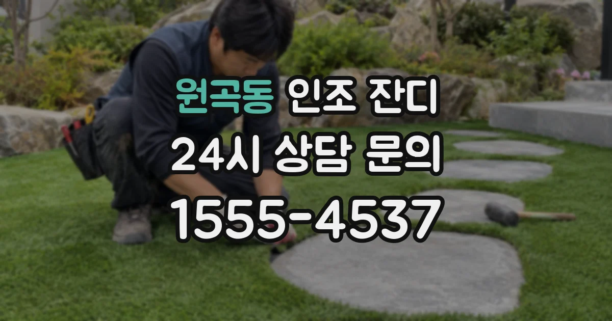 원곡동 인조 잔디