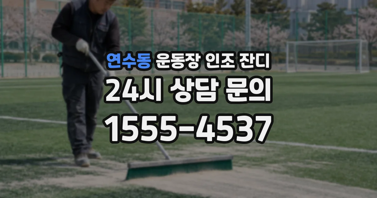 연수동 운동장 인조 잔디