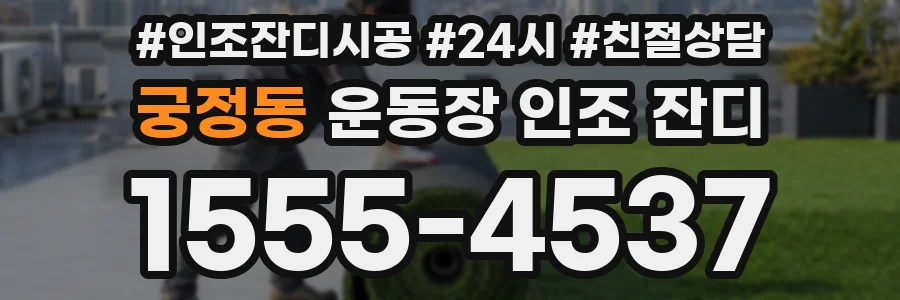 궁정동 운동장 인조 잔디