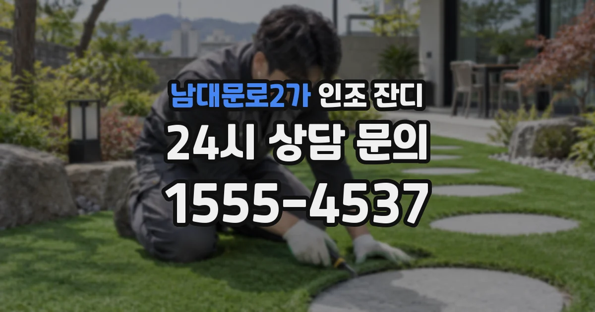 남대문로2가 인조 잔디