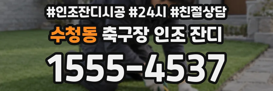 수청동 축구장 인조 잔디
