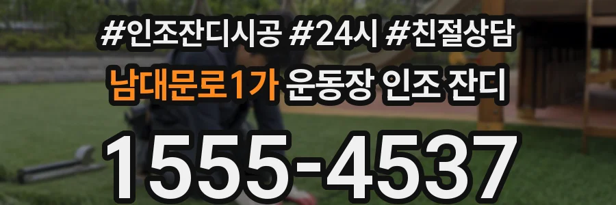 남대문로1가 운동장 인조 잔디