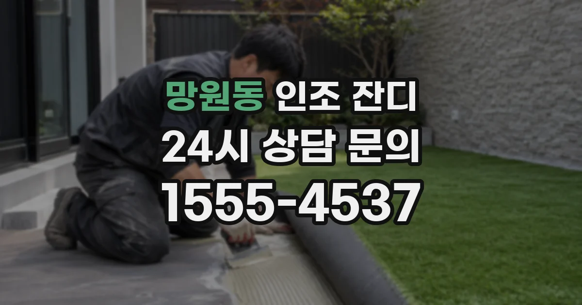 망원동 인조 잔디