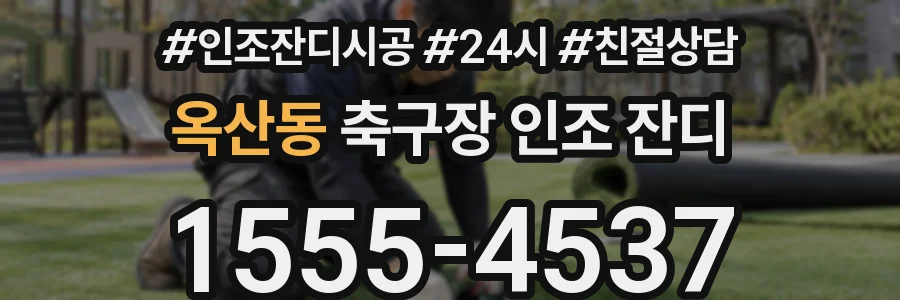 옥산동 축구장 인조 잔디