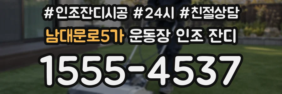 남대문로5가 운동장 인조 잔디