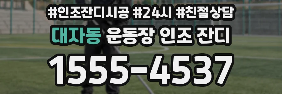 대자동 운동장 인조 잔디