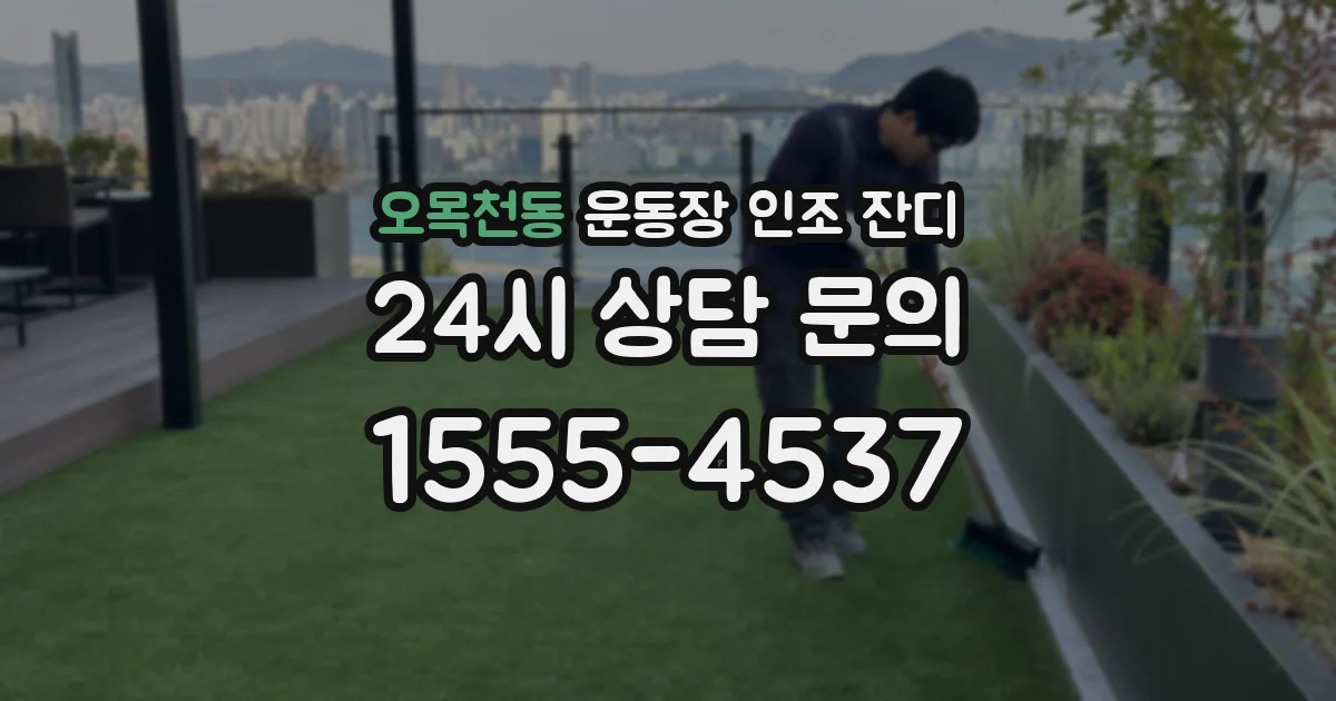 오목천동 운동장 인조 잔디