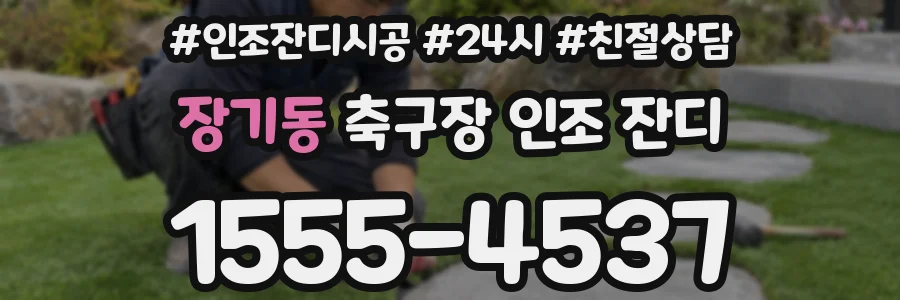 장기동 축구장 인조 잔디