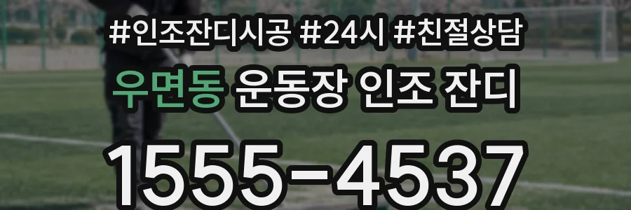 우면동 운동장 인조 잔디