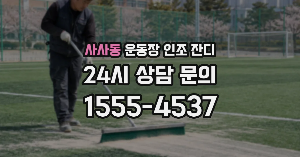 사사동 운동장 인조 잔디