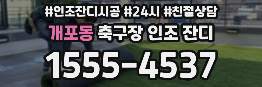 개포동 축구장 인조 잔디
