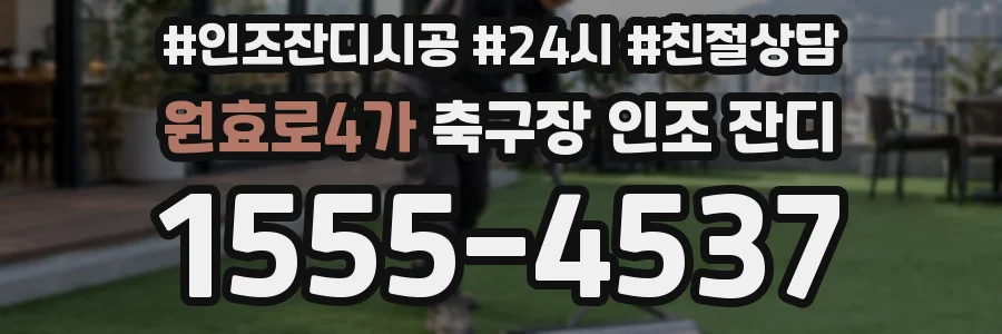 원효로4가 축구장 인조 잔디