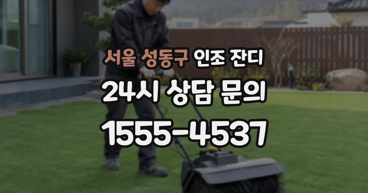 서울 성동구 인조 잔디