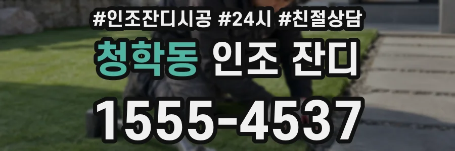 청학동 인조 잔디