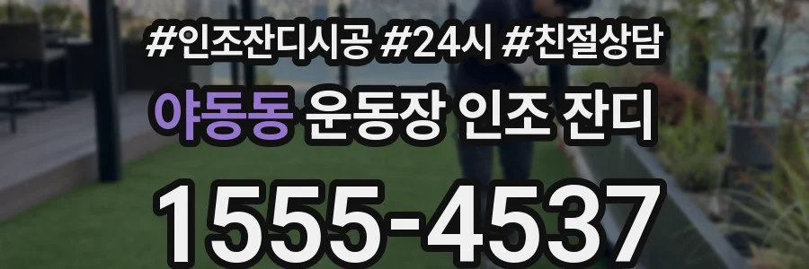 야동동 운동장 인조 잔디