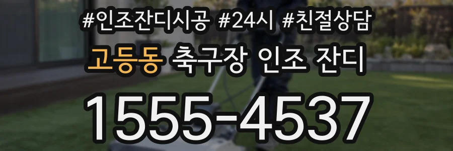 고등동 축구장 인조 잔디