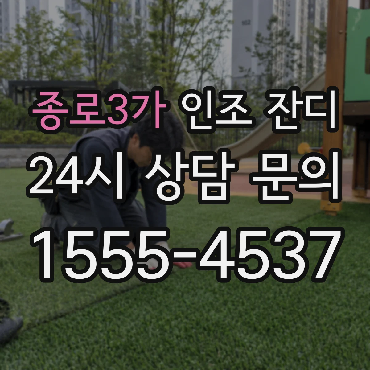 종로3가 인조 잔디