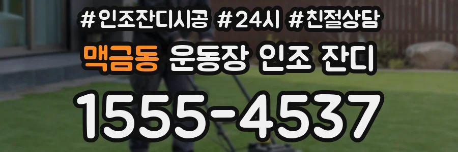 맥금동 운동장 인조 잔디