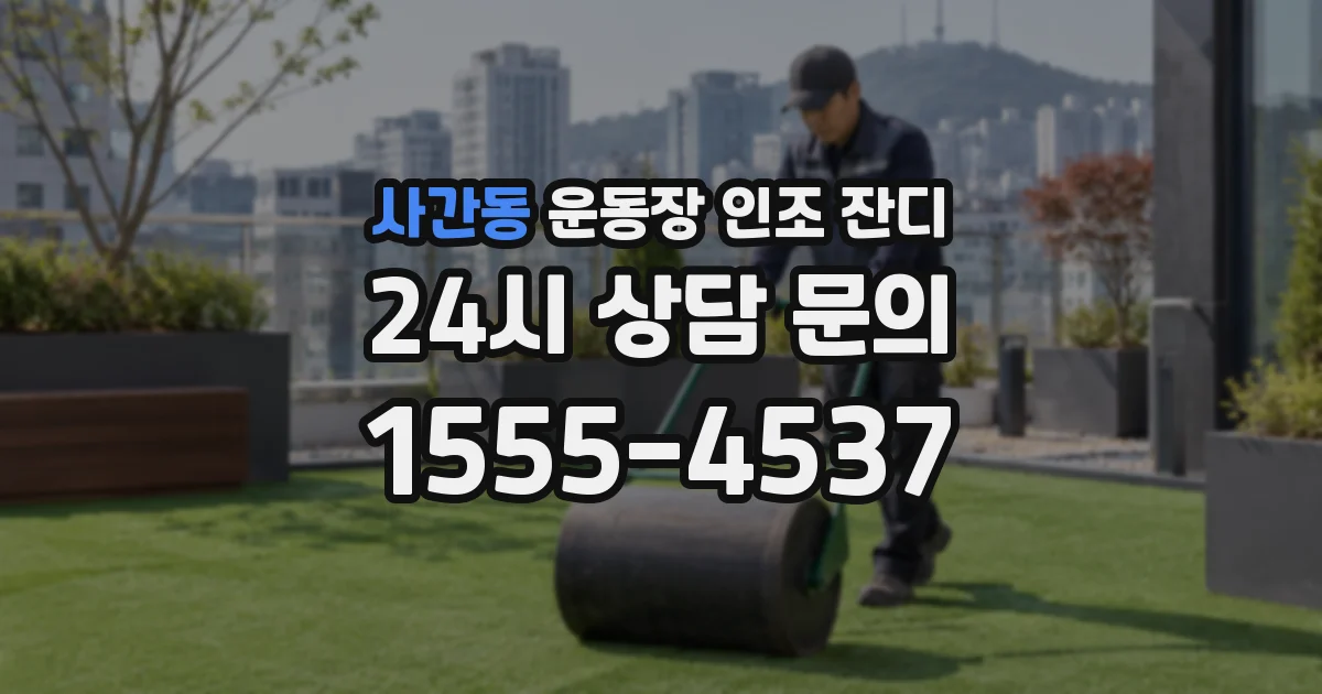 사간동 운동장 인조 잔디