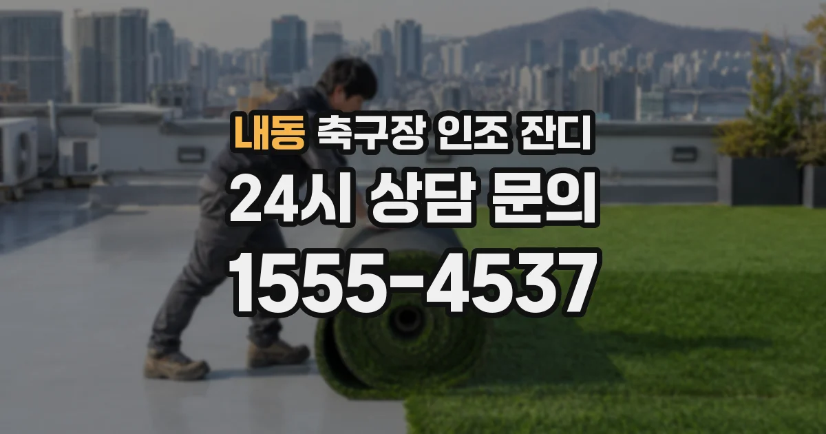 내동 축구장 인조 잔디