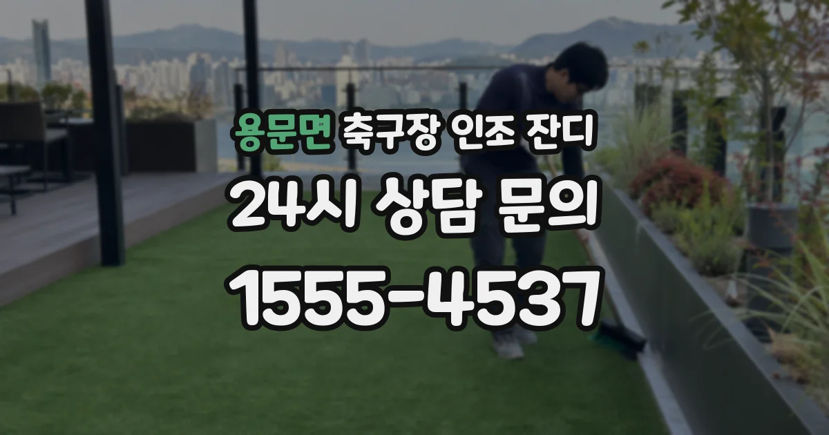 용문면 축구장 인조 잔디