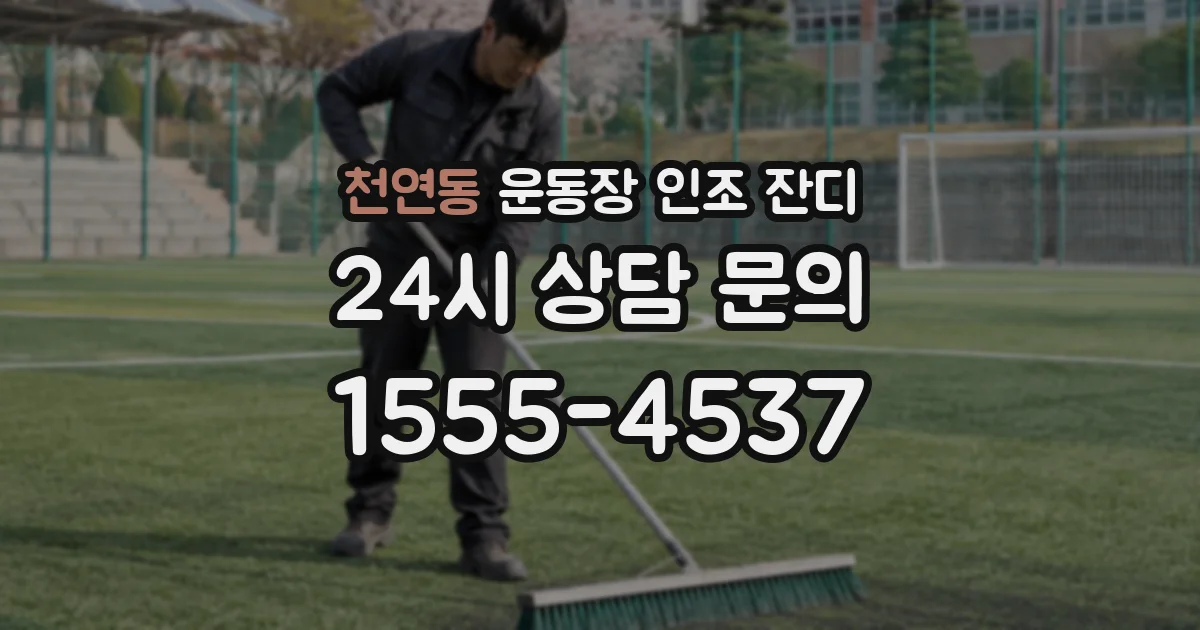 천연동 운동장 인조 잔디