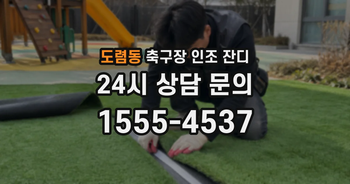도렴동 축구장 인조 잔디