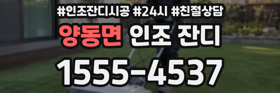 양동면 인조 잔디