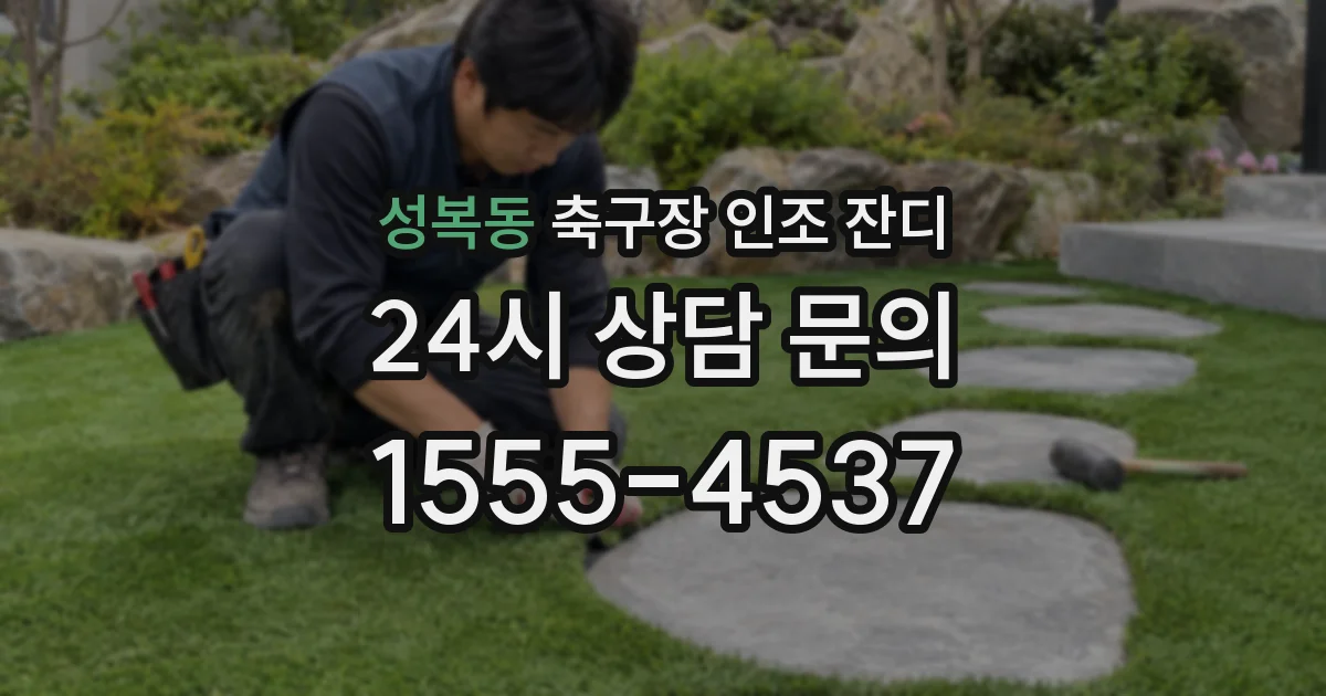 성복동 축구장 인조 잔디