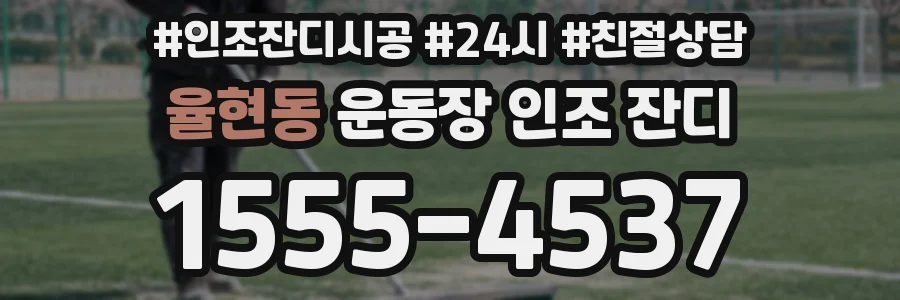 율현동 운동장 인조 잔디