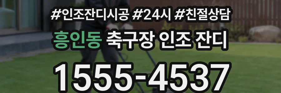 흥인동 축구장 인조 잔디