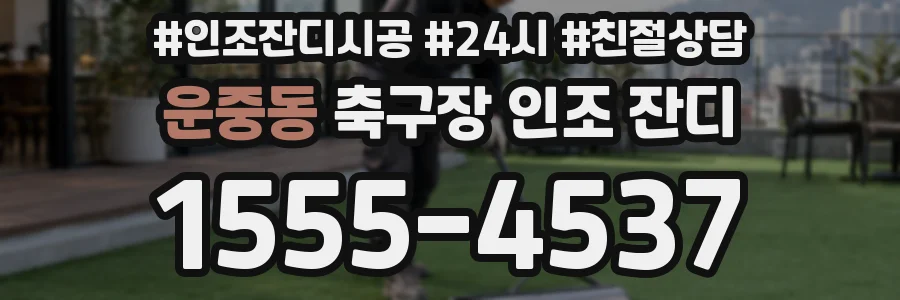 운중동 축구장 인조 잔디