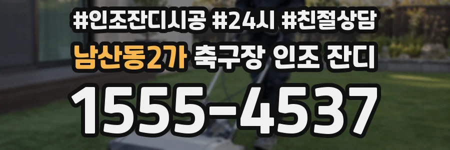 남산동2가 축구장 인조 잔디