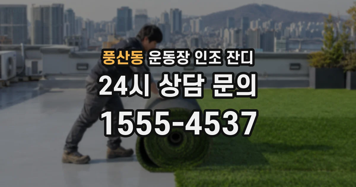 풍산동 운동장 인조 잔디