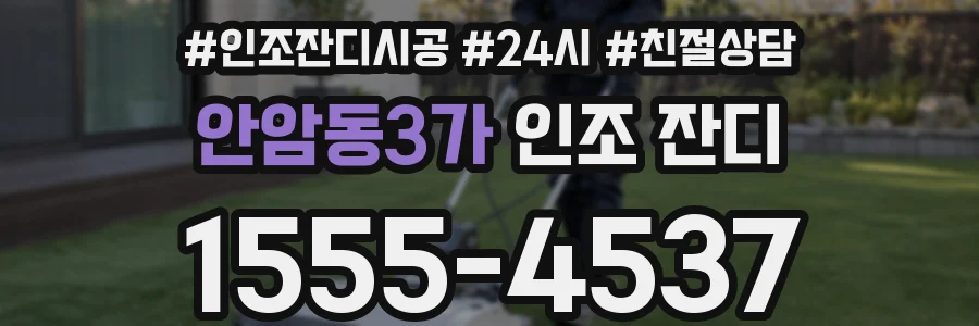 안암동3가 인조 잔디